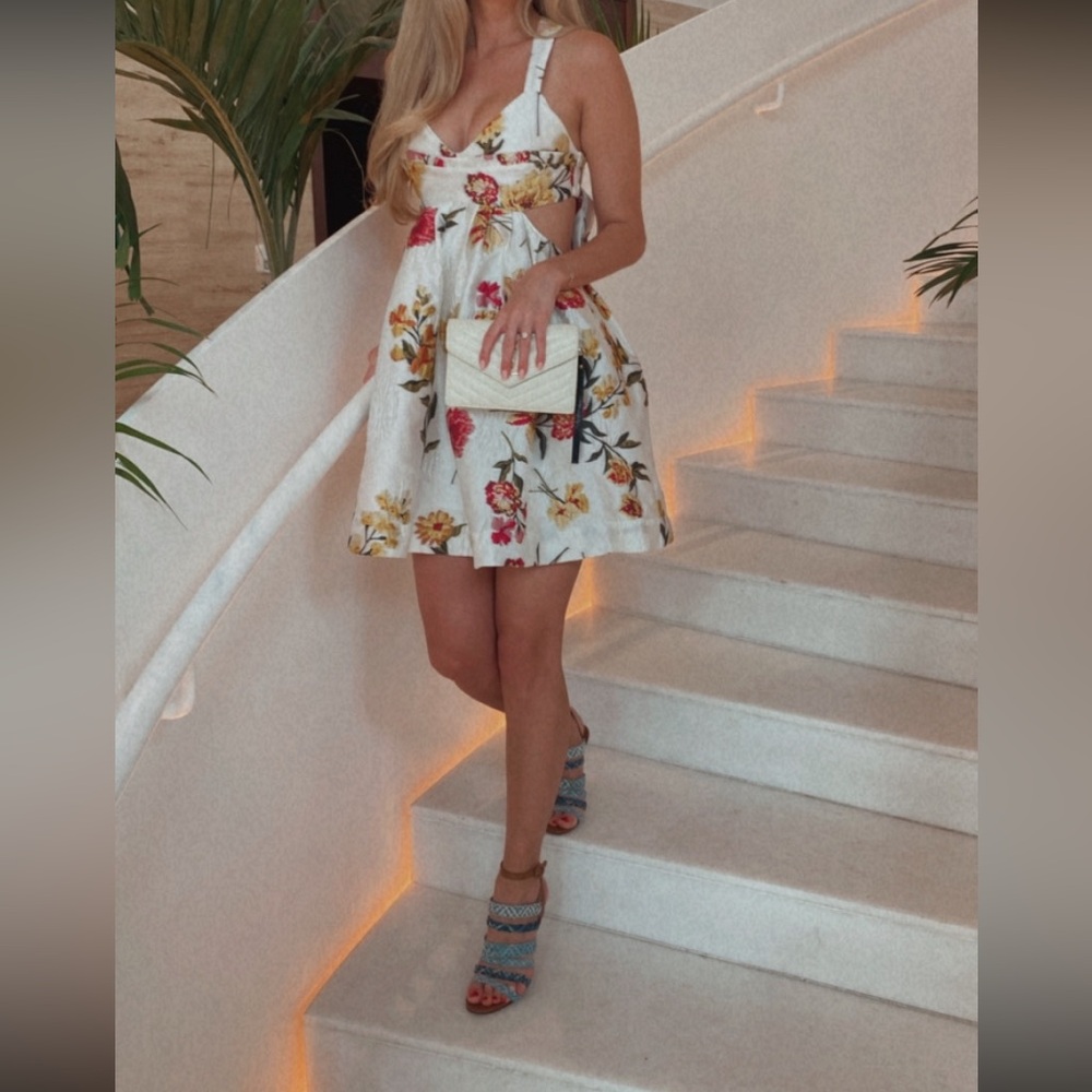 Mestiza New York Katherine Floral-Print Cutout Dress